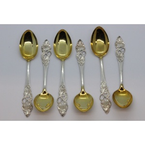 Hõbedast lusikad 6tk