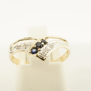 Sõrmus 5-teemantiga