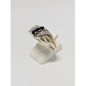 Sõrmus Briljantide ja Safiiridega