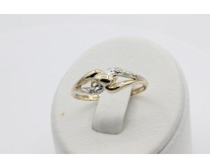 Sõrmus 2-teemantiga